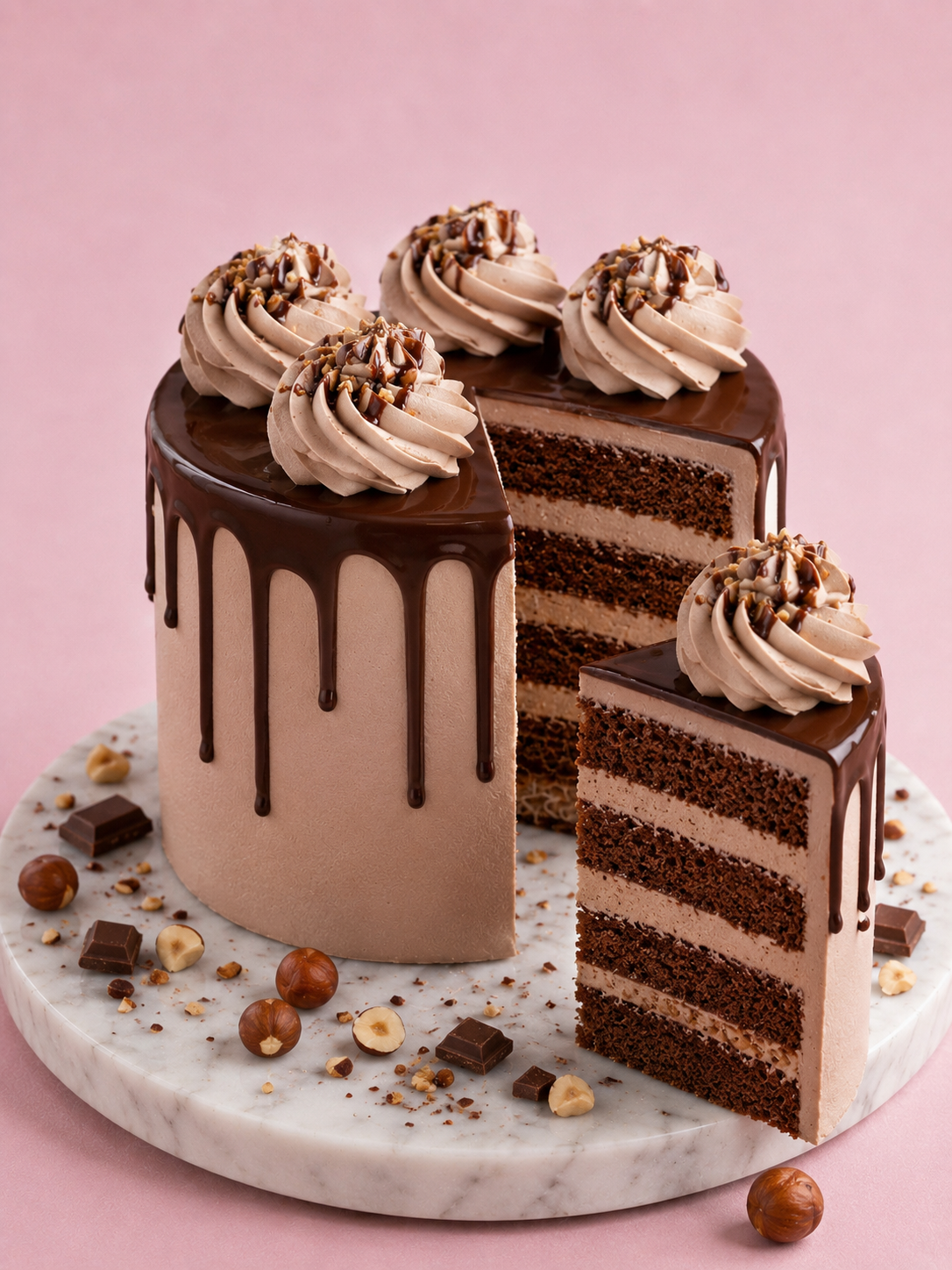 Layer Cake Choco noisette (Façon Kinder Bueno) 10-12 Parts