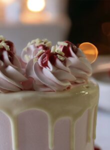 Layer Cake Framboise Chocolat Blanc